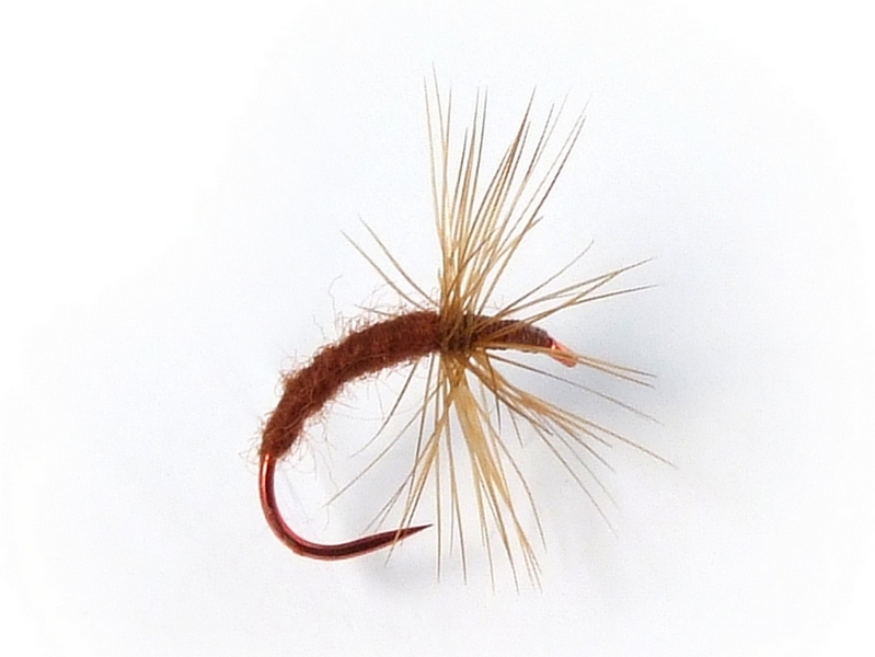 Gujo Kebari - Dry Fly-Brown with Red Hook large1.jpg