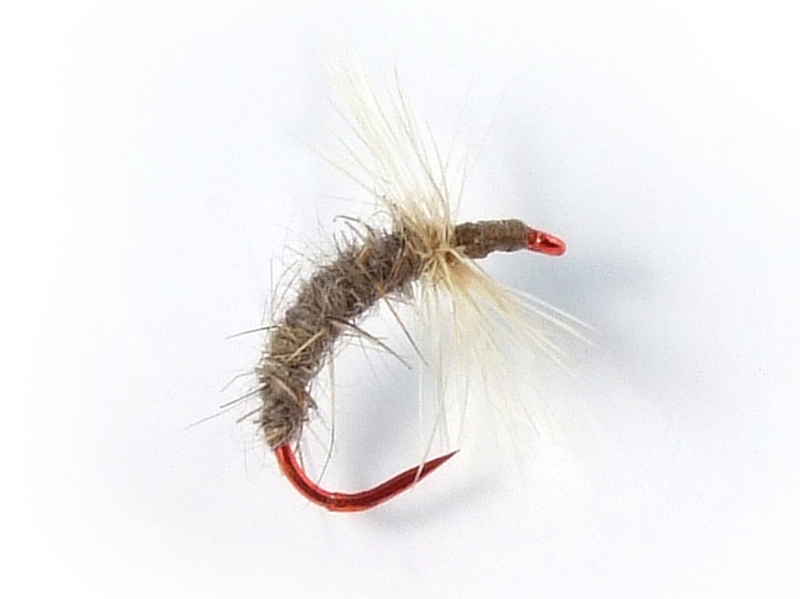 Gujo Kebari - Dry Fly-Tan with Red Hook large1.jpg